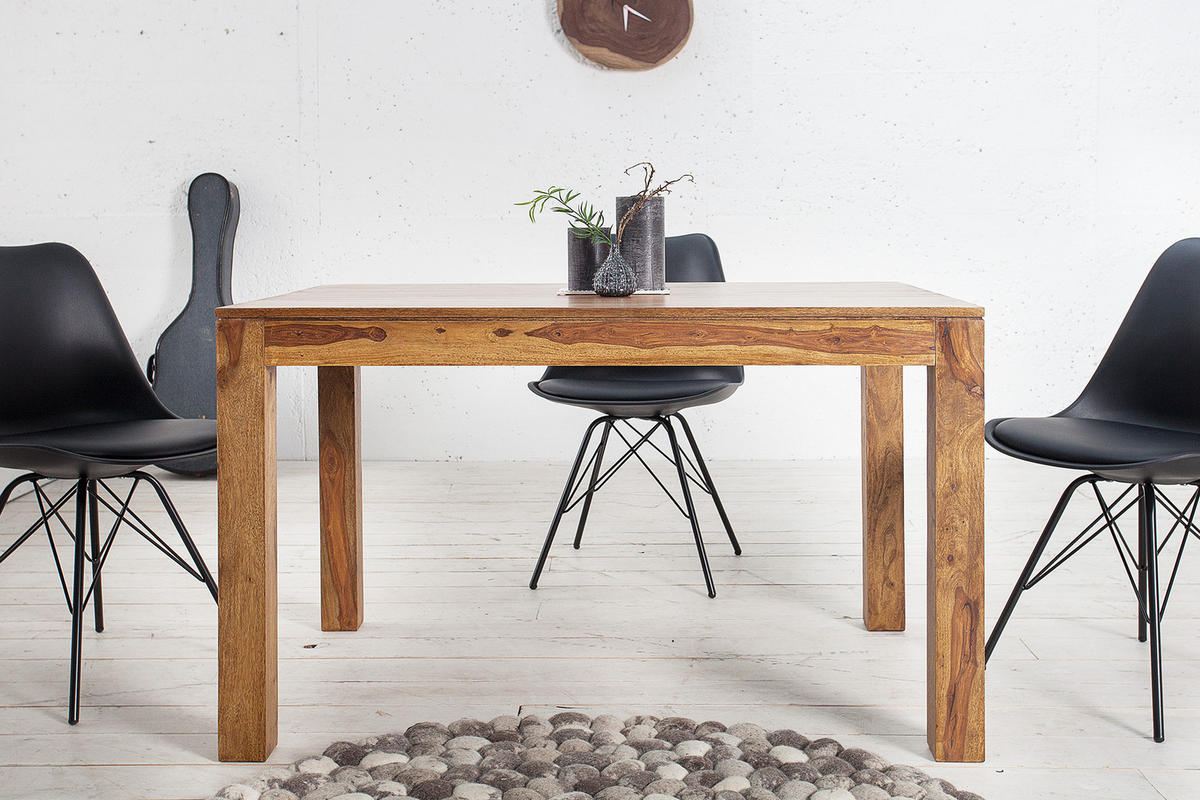 ESSTISCH PURE Sheesham Natur 200 cm - Braun, Holz (80/120/75cm) - riess-ambiente