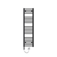 BADHEIZKÖRPER elektrisch Sahara 300x1400 mm Anthrazit gerade mit Heizstab 900W - Anthrazit, Metall (3/140/30cm) - LuxeBath