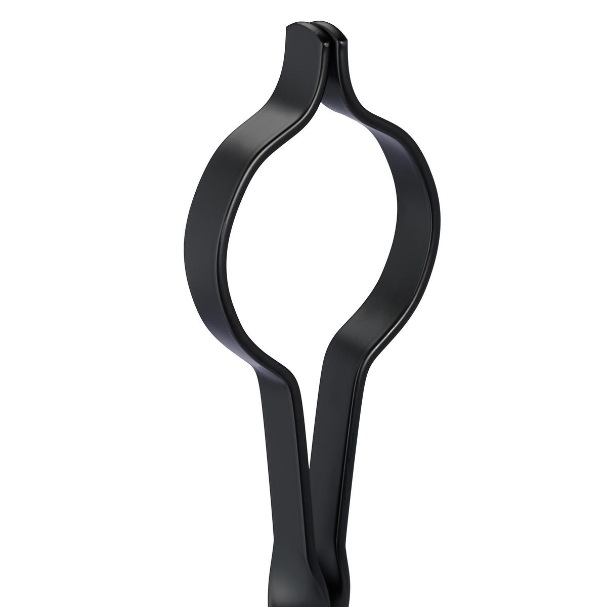 KAMINZANGE - Schwarz, Metall (7/66.5/1.5cm) - Relaxdays