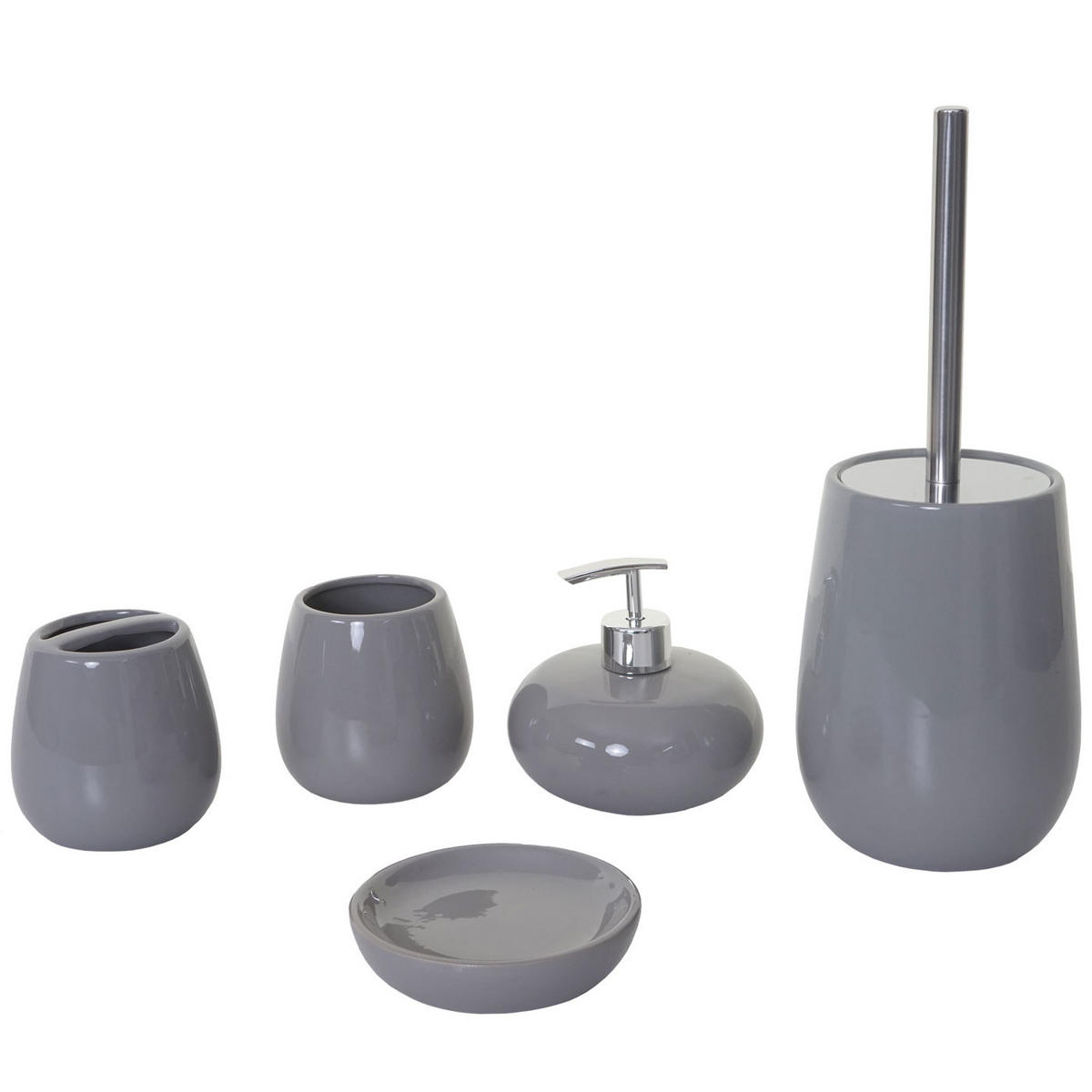 BADSET Grau - Grau, Keramik (12/33/12cm) - MCW