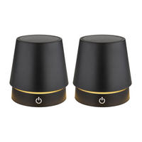 LED TISCHLEUCHTE Carlos Schwarz - Schwarz, Metall (10.6/10.6/28cm) - Globo Lighting