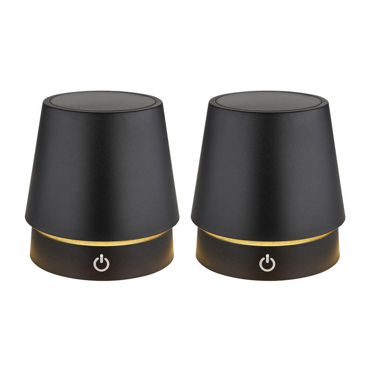 LED TISCHLEUCHTE Carlos Schwarz - Schwarz, Metall (10.6/10.6/28cm) - Globo Lighting