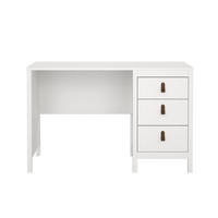 SCHREIBTISCH mit 3 Schubladen barcelone 120,4/48/76,5 cm - Weiß, Holzwerkstoff (120.4/48/76.5cm) - Calicosy
