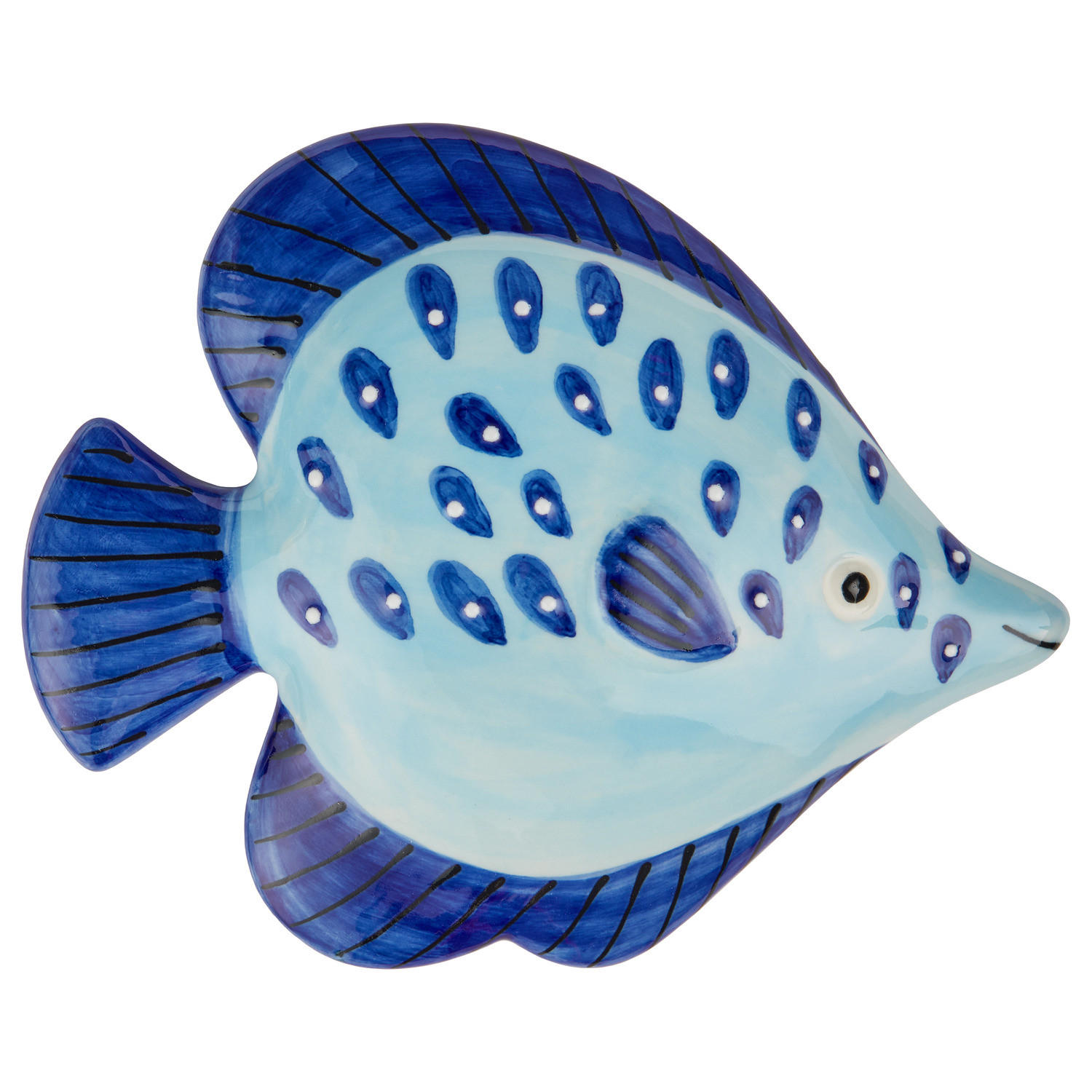 DEKOFIGUR Coral Coast Fisch - Blau, Keramik (18/15/2cm) - Butlers