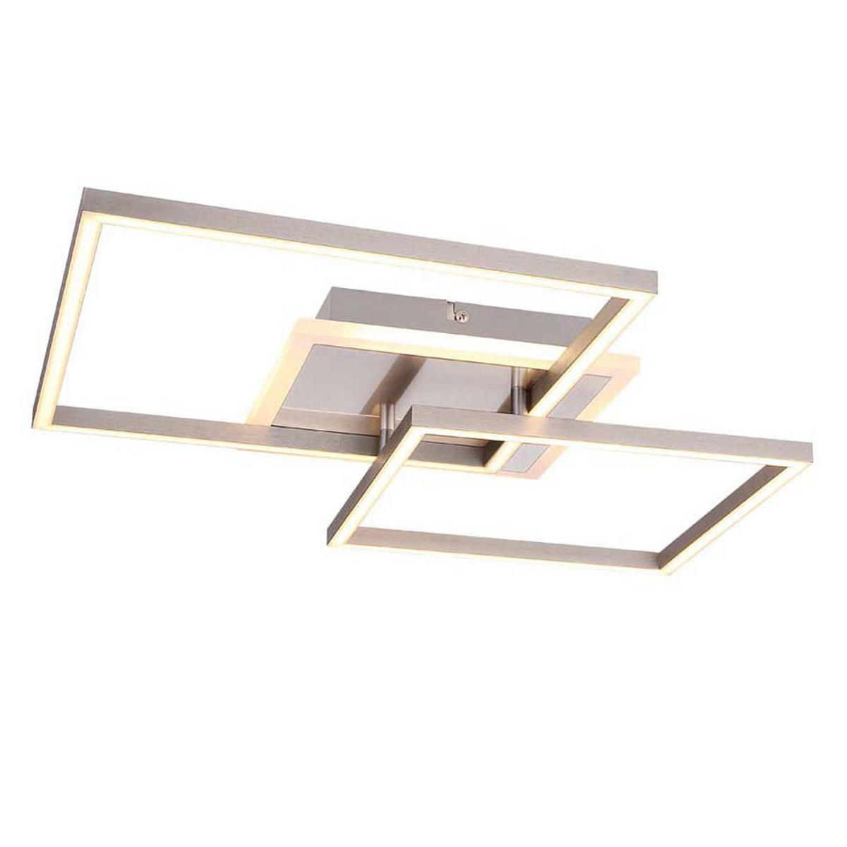 LED DECKENLEUCHTE MUNNI Silber Opal - Silberfarben, Metall (47/43.5/7.5cm)
