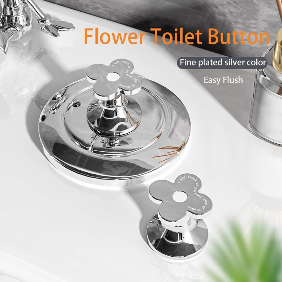 WC-TASTE, silber, 3.1/3.1/2.9CM - Silberfarben, Kunststoff (3/3/6cm)