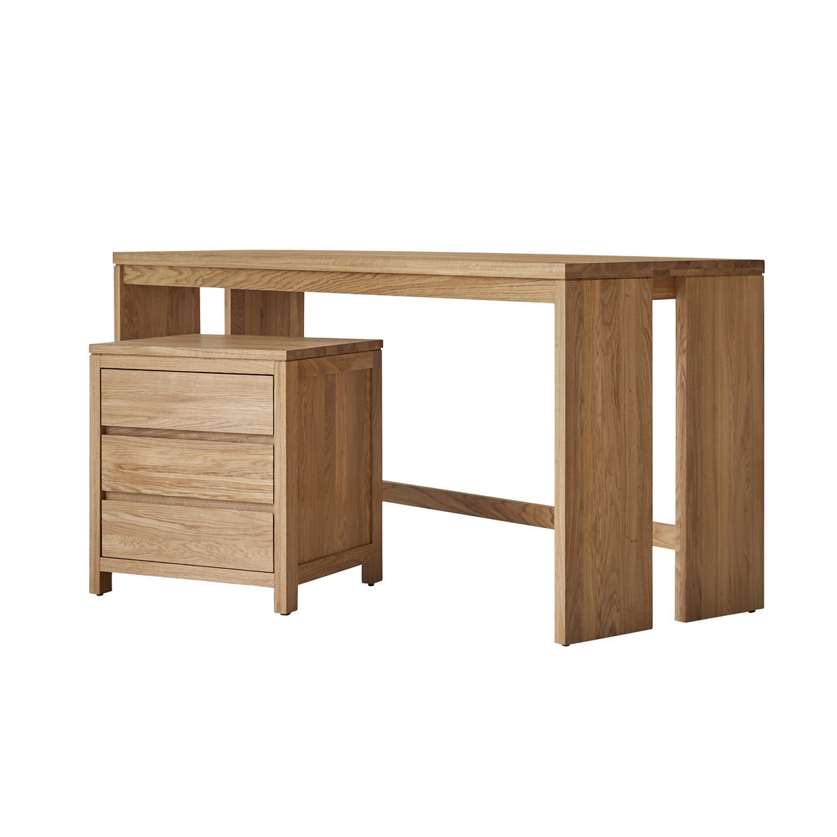 KINDER-TRUHE Eden Natur aus Eiche - Naturfarben, Holz (160/74/60cm) - Tikamoon