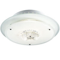 DECKENLEUCHTE Kristallglas Klar Runde Form - Klar, Glas (33/33/8.5cm) - Esto