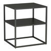 BEISTELLTISCH Raahe - Schwarz, Metall (40/45/50cm) - [en.casa]