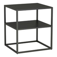 BEISTELLTISCH Raahe - Schwarz, Metall (40/45/50cm) - [en.casa]