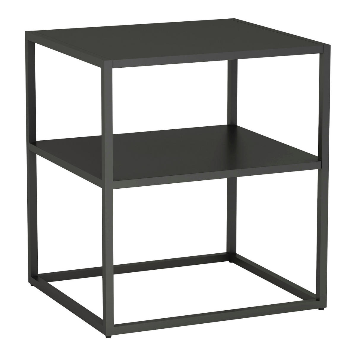 BEISTELLTISCH Raahe - Schwarz, Metall (40/45/50cm) - [en.casa]