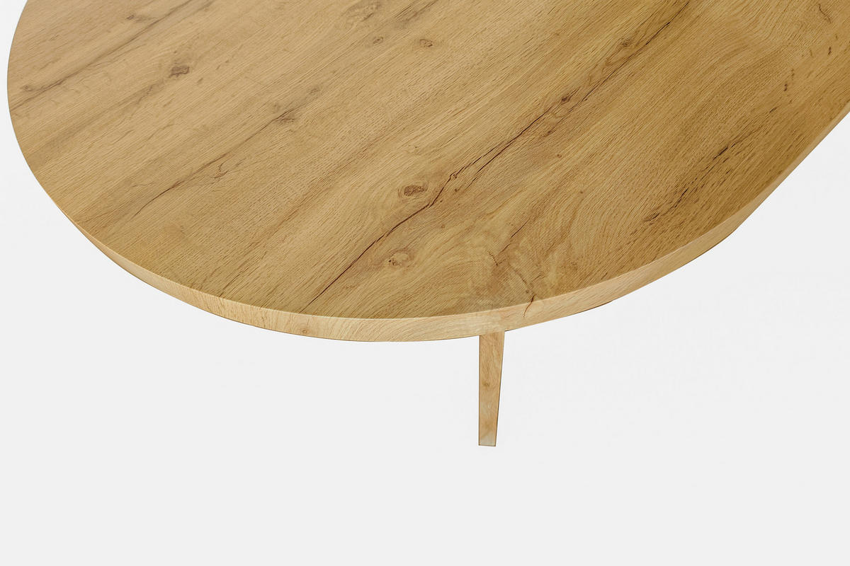 ESSTISCH OVI - Eichefarben/Beige, Holz (90/160/75cm) - SAM