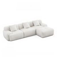 ECKSOFA sheffield beige 6-sitzer cord - Beige, Holz (300/101cm) - Concept Usine