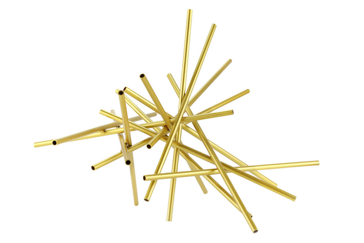 SKULPTUR Gold 45/33 cm - Goldfarben, Metall (1.73/33/28cm) - KUNSTLOFT