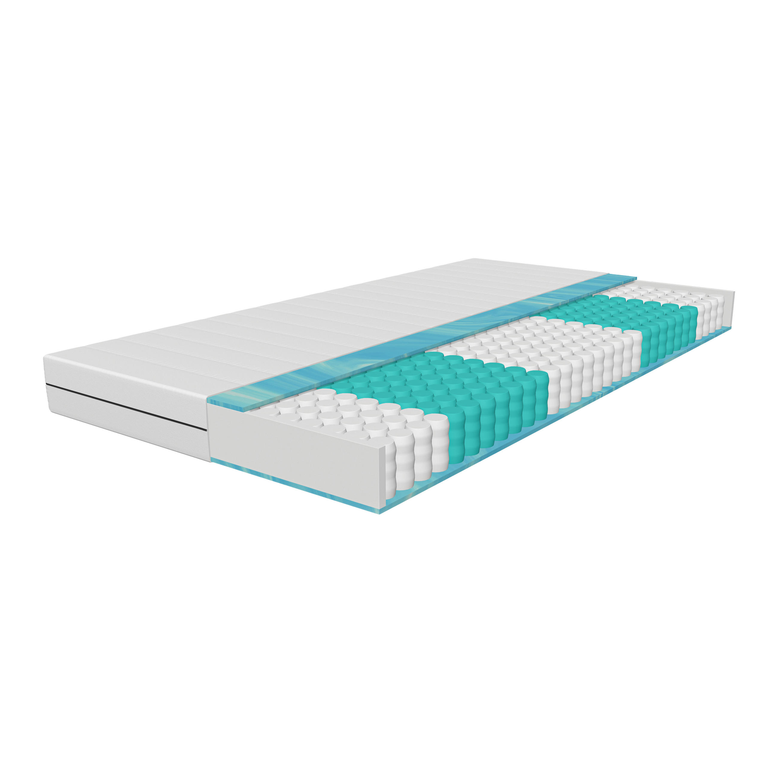 Mister Sandman Taschenfederkernmatratze 100x200 Cm – 7-Zonen, H2/H3, 21 Cm Hoch, Öko-Tex Zertifiziert
