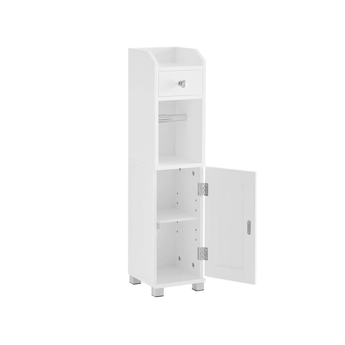 TOILETTENSCHRANK AMMAN - Weiß, Holzwerkstoff (18/76.7/20cm) - Hansiro