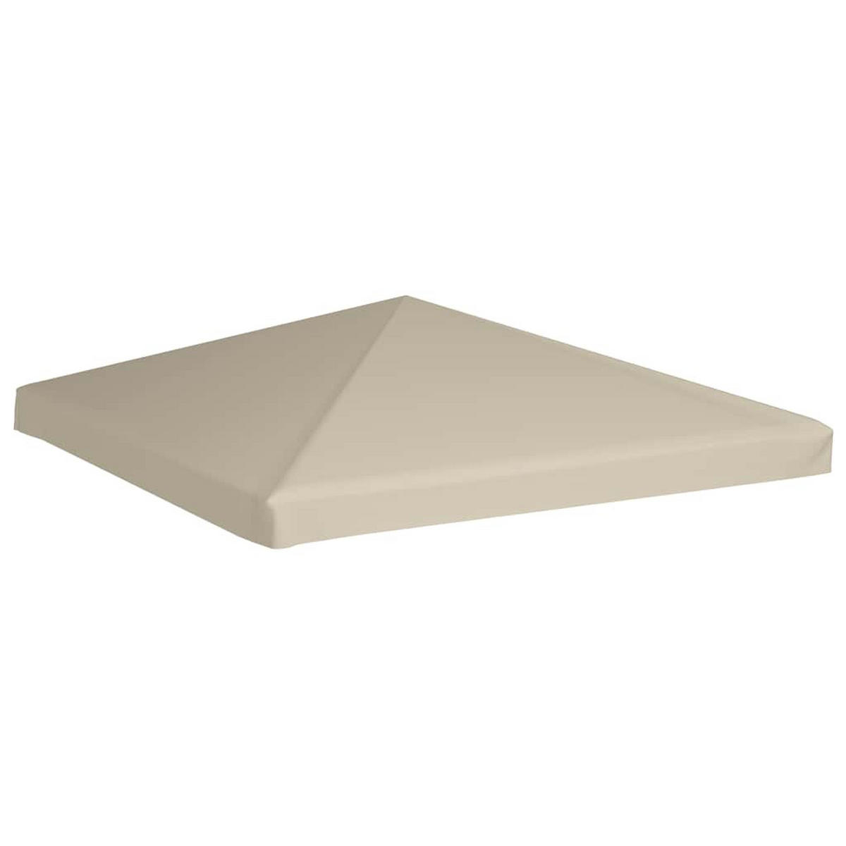 PAVILLONDACH 310 G/M² 3/3 M Beige - Beige, Textil (300/13/300cm) - vidaXL