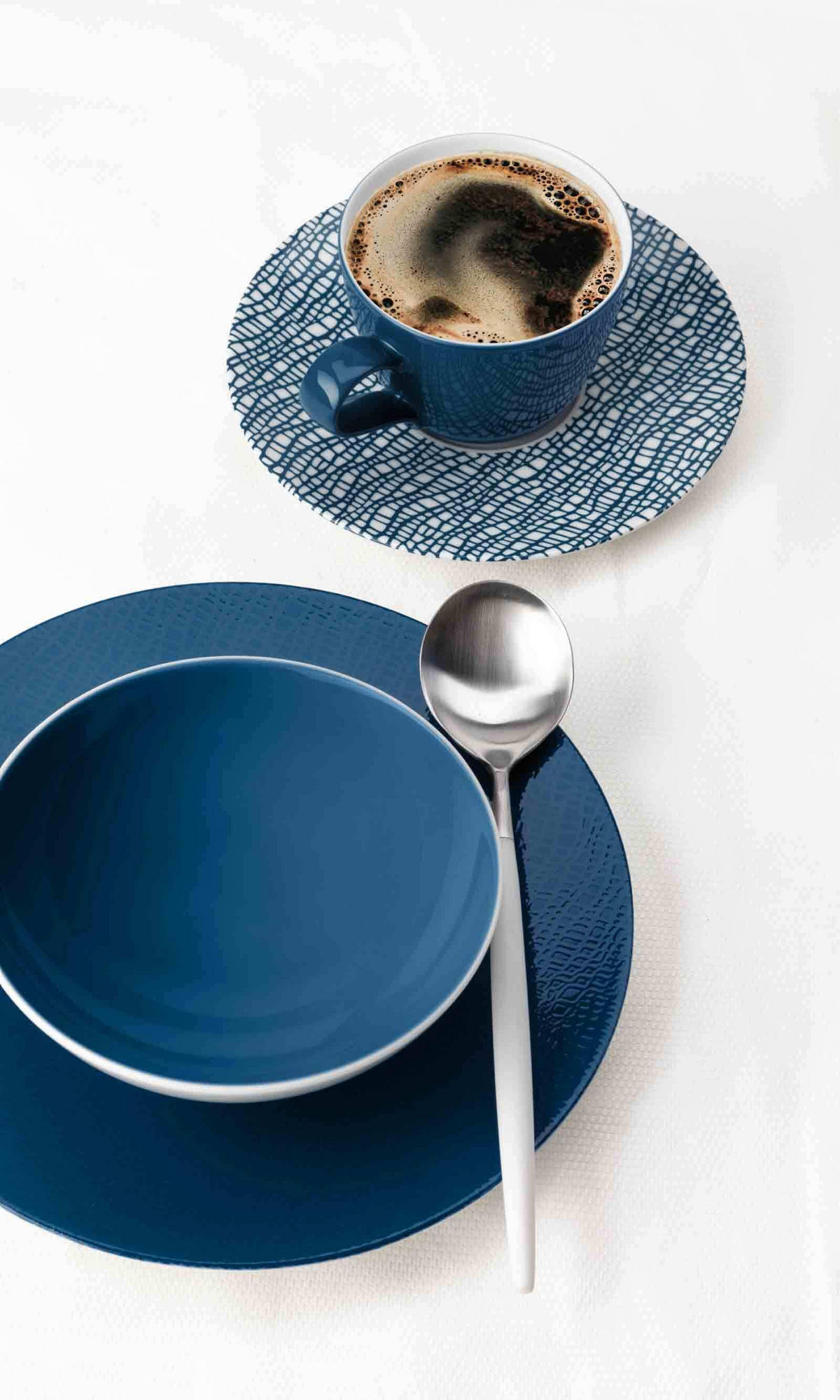 MILCHKAFFEETASSEN Life Fashion Classic Blue 370 ml 6er Set - Blau, Keramik (0.37L) - Seltmann Weiden