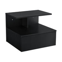WANDSCHRANK Amberg - Schwarz, Holzwerkstoff (40/31/35cm) - [en.casa]