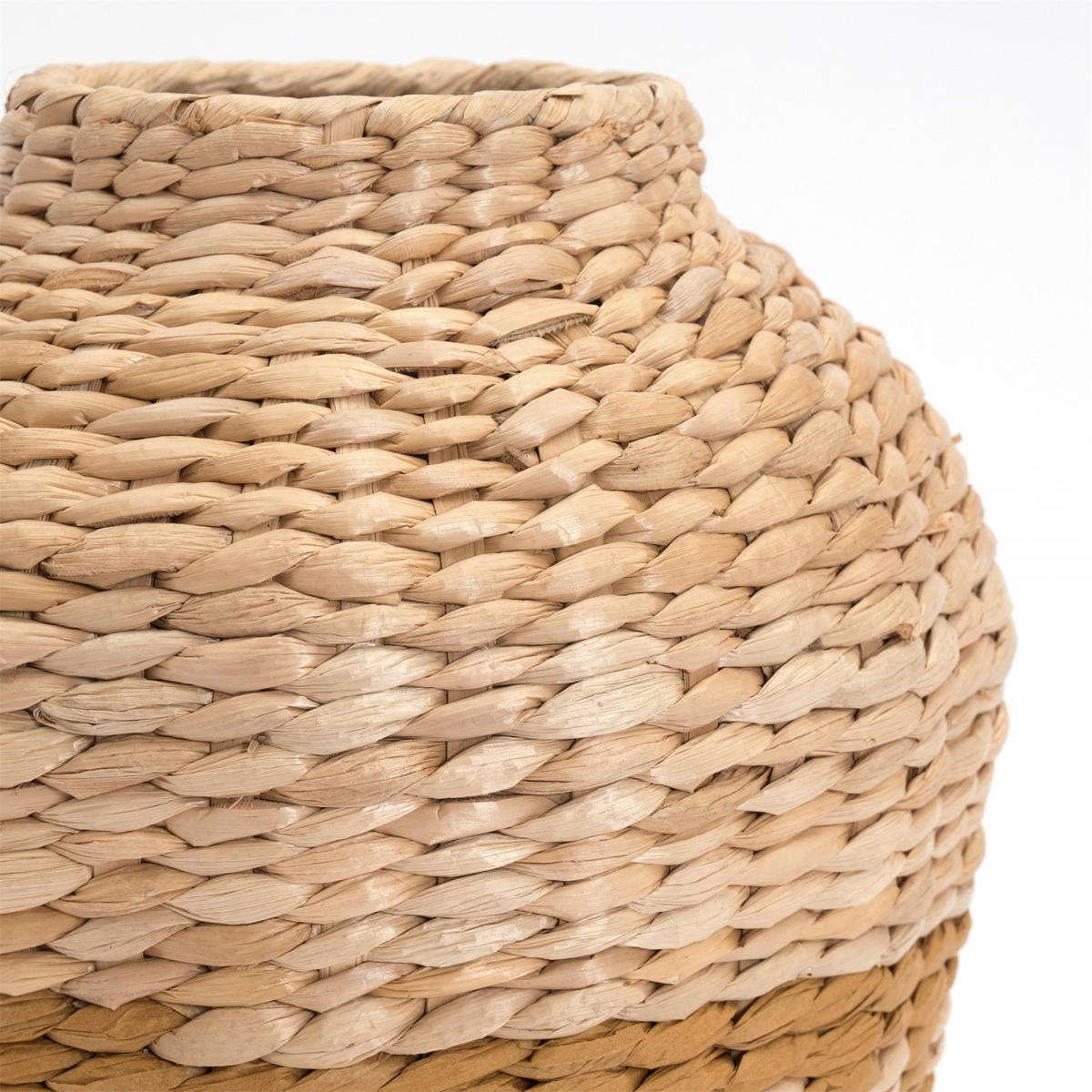 VASE Kairo 32 cm, geflochtenes Stroh natur-gelb - Naturfarben, Naturmaterialien (32cm) - CREEDWOOD