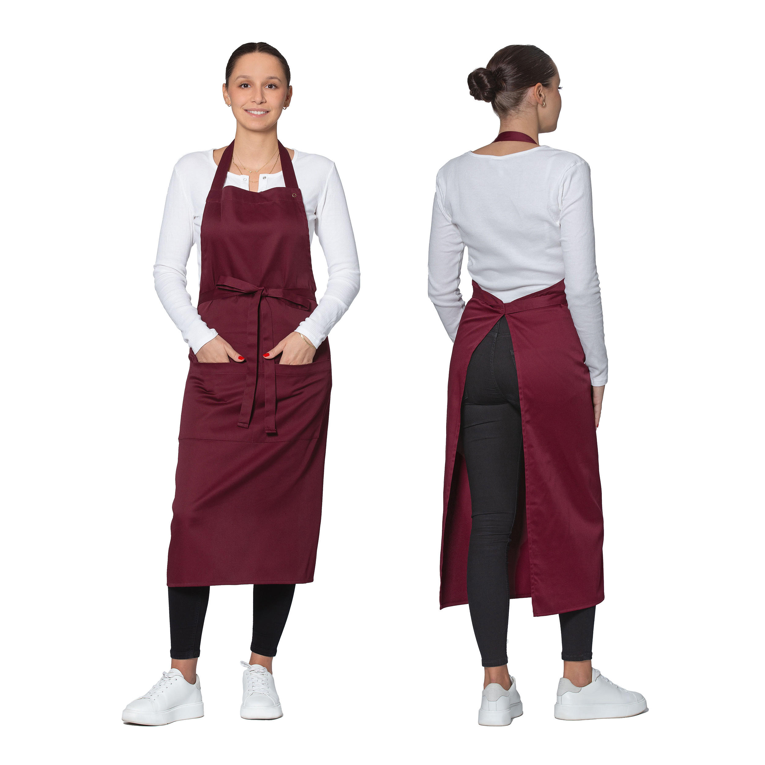 SCHÜRZE , 75x100 cm, 65% Polyester, 35% Viskose, Rot - Bordeaux, Textil (75/100cm) - Zollner