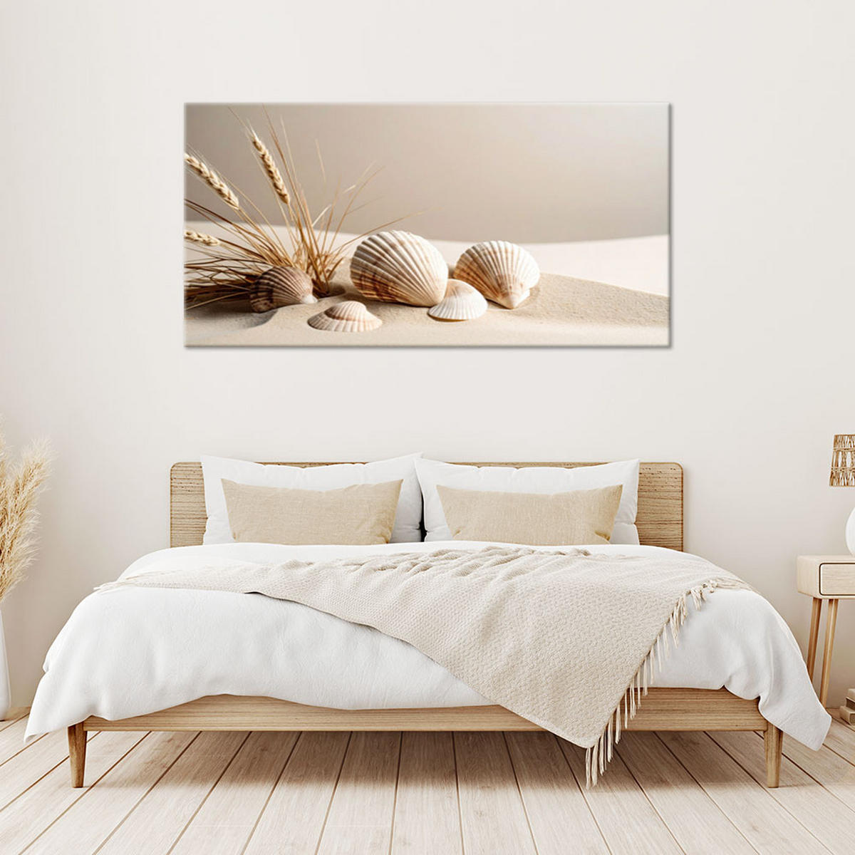 LEINWANDBILD Natur und Botanik 80x40cm - Beige, Textil (80/40cm) - Feeby