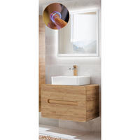 BADMÖBEL-SET 2-TLG. Luton-56 - Braun, Holzwerkstoff (80/200/46cm) - Lomado