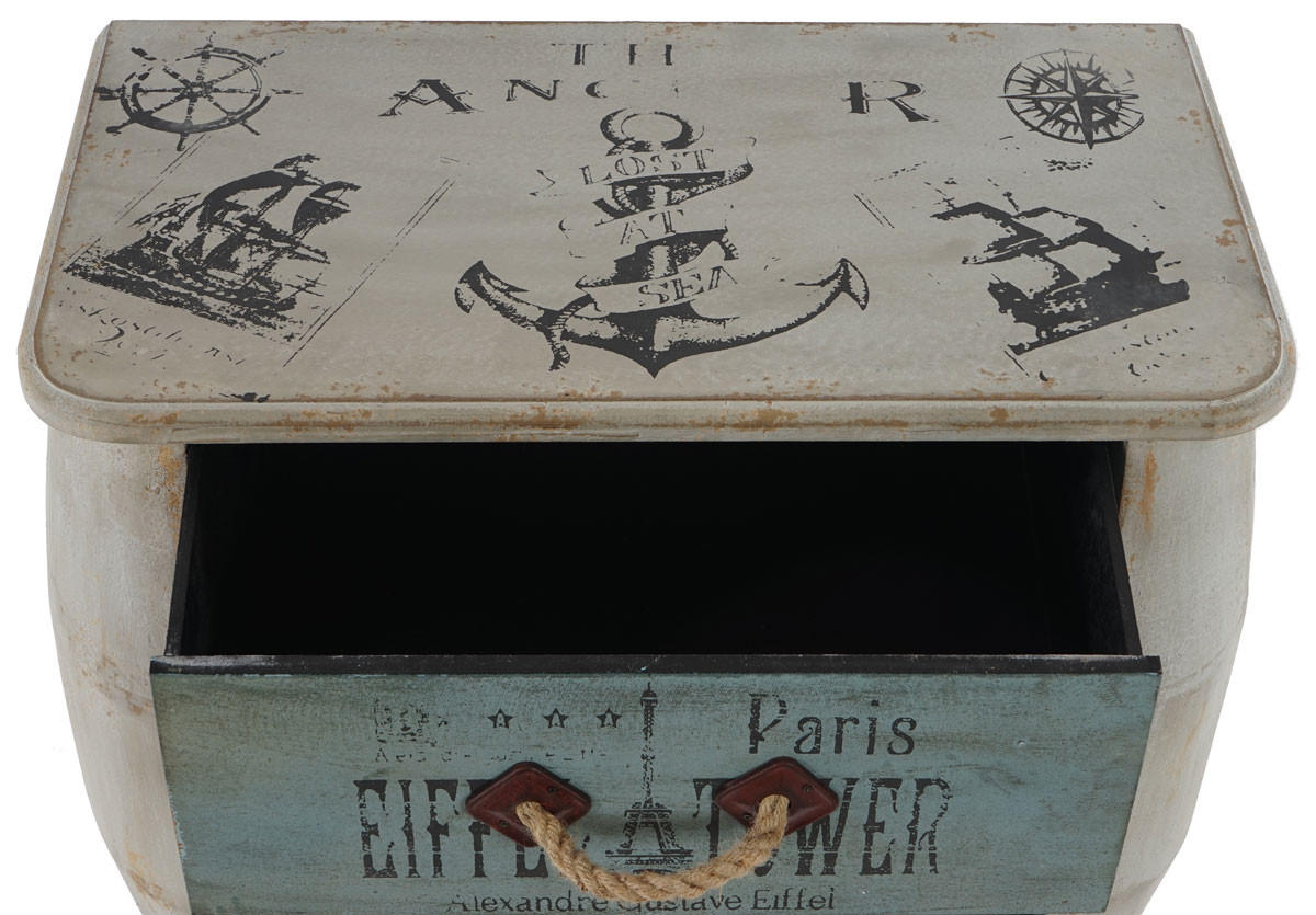 KOMMODE Mehrfarbig - Multicolor, Holz (70/74/36cm) - MCW