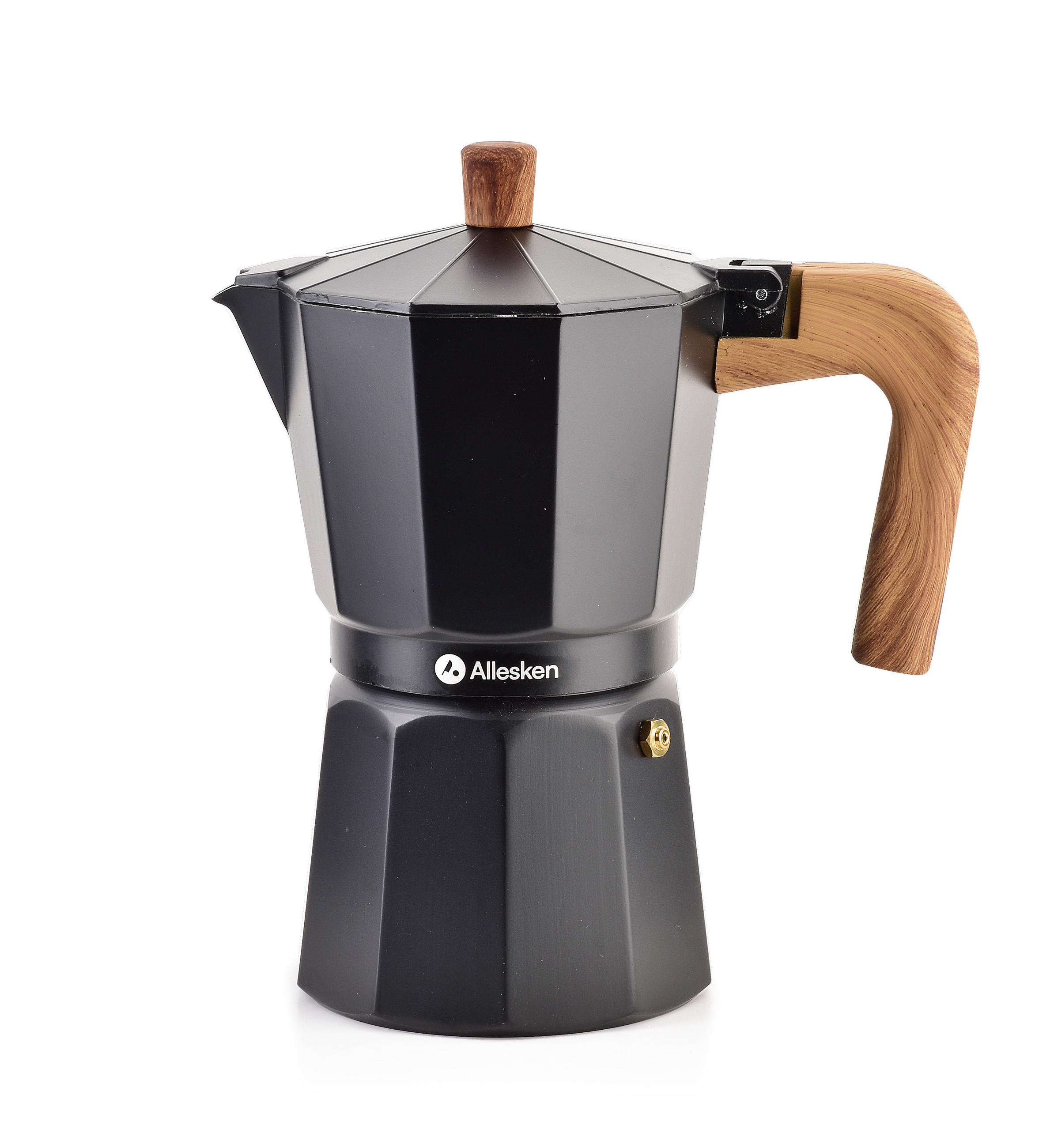 ESPRESSOKOCHER Carina Schwarz 15.4/13/22.8 cm Metall - Schwarz, Metall (13/22.8/15.4cm) - Mondex