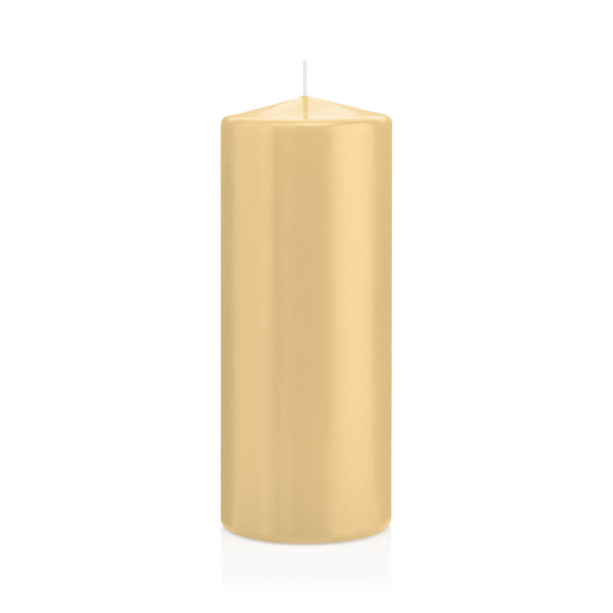 STUMPENKERZEN Champagner Ø 78 x 200 mm, 8 Stück - Champagner, Paraffin (8/20cm) - Wiedemann Kerzen