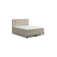 BOXBETT Isabel - Beige, Holzwerkstoff/Textil (140/200cm) - Fun Möbel