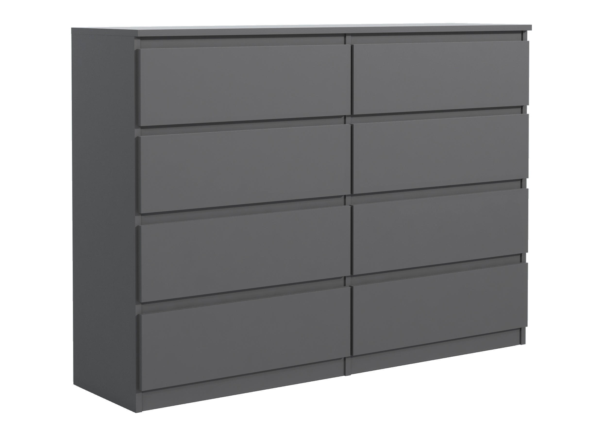 KOMMODE Anthrazit 120/102/39 - Anthrazit, Holzwerkstoff (120/102/39cm) - RAUMHIRSCH FURNITURE
