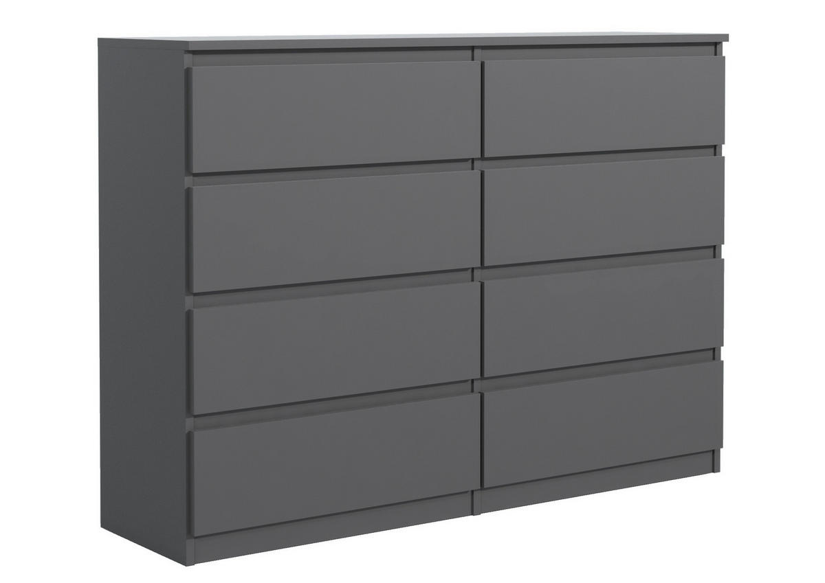 KOMMODE Anthrazit 120/102/39 - Anthrazit, Holzwerkstoff (120/102/39cm) - RAUMHIRSCH FURNITURE