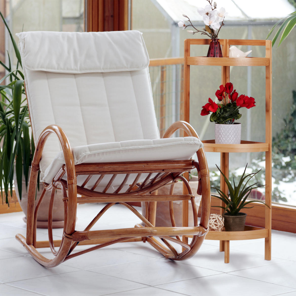 ECKREGAL - Hellbraun, Holz (36.5/90/26cm) - Relaxdays