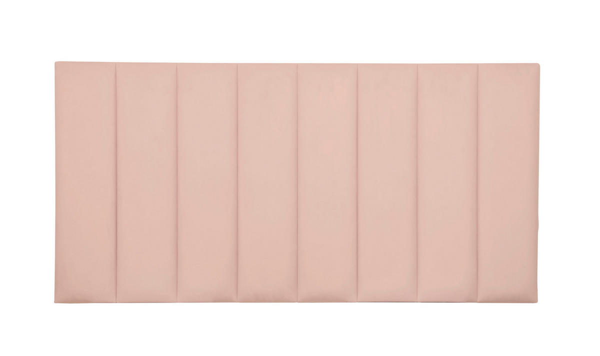 KOPFTEIL Gepolstertes aus Samt Rosa 145/57/8 cm NILA - Pink, Textil (145/57/8cm) - RNT By Really Nice Things