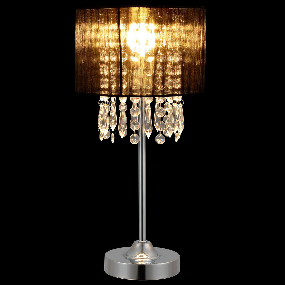 TISCHLAMPE Bellevue - Schwarz, Metall (20/20/40cm) - lux.pro