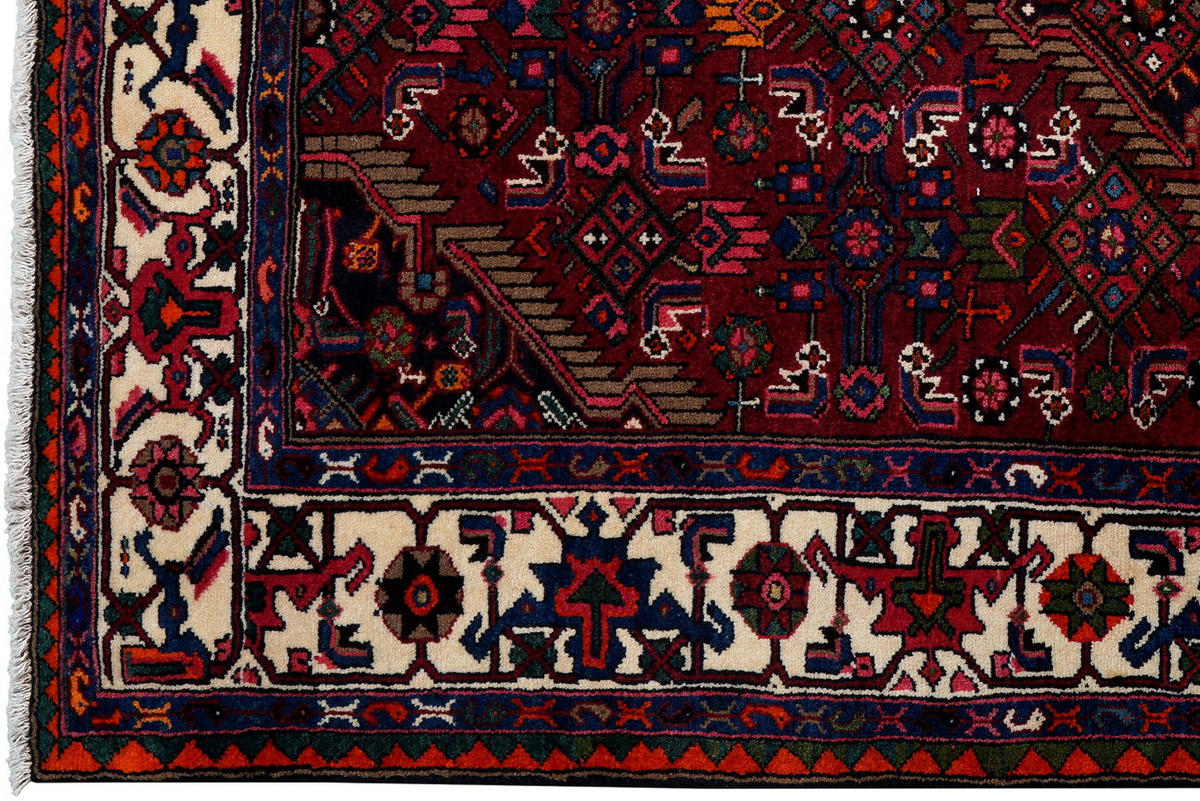 TEPPICH Assadabad Rot 240/139 cm Schurwolle - Rot, Textil (139/240cm) - Looma