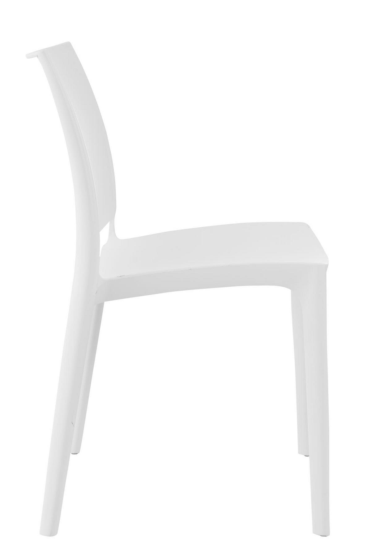 STUHL Maybrit weiß - Weiß, Kunststoff (44/81/50cm) - TPFGarden