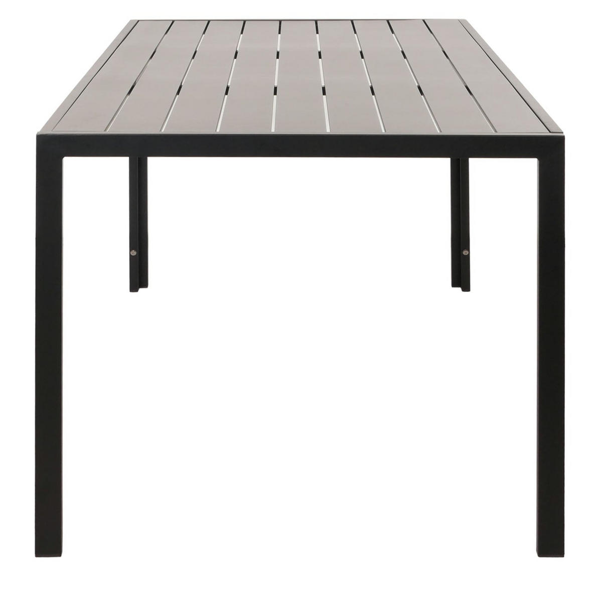 GARTENGARNITUR Tisch+4xStuhl Anthrazit Dunkelgrau - Anthrazit, Metall - PROREGAL