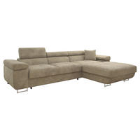 ECKSOFA Torezio Mini, Seite: Rechts - Sandfarben, Holz/Textil (280/170cm) - MIRJAN24