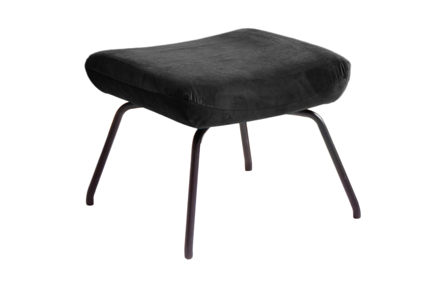 Kawola Hocker Schwarz 57x44x52 cm