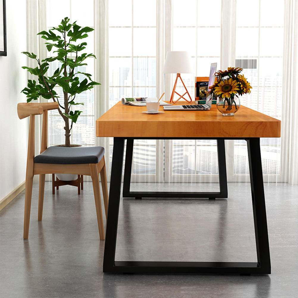 TISCHGESTELL-SET 2-TLG. 60/7/72 cm Leiterförmig Metall - Schwarz, Metall (60/72/7cm) - Livingandhome