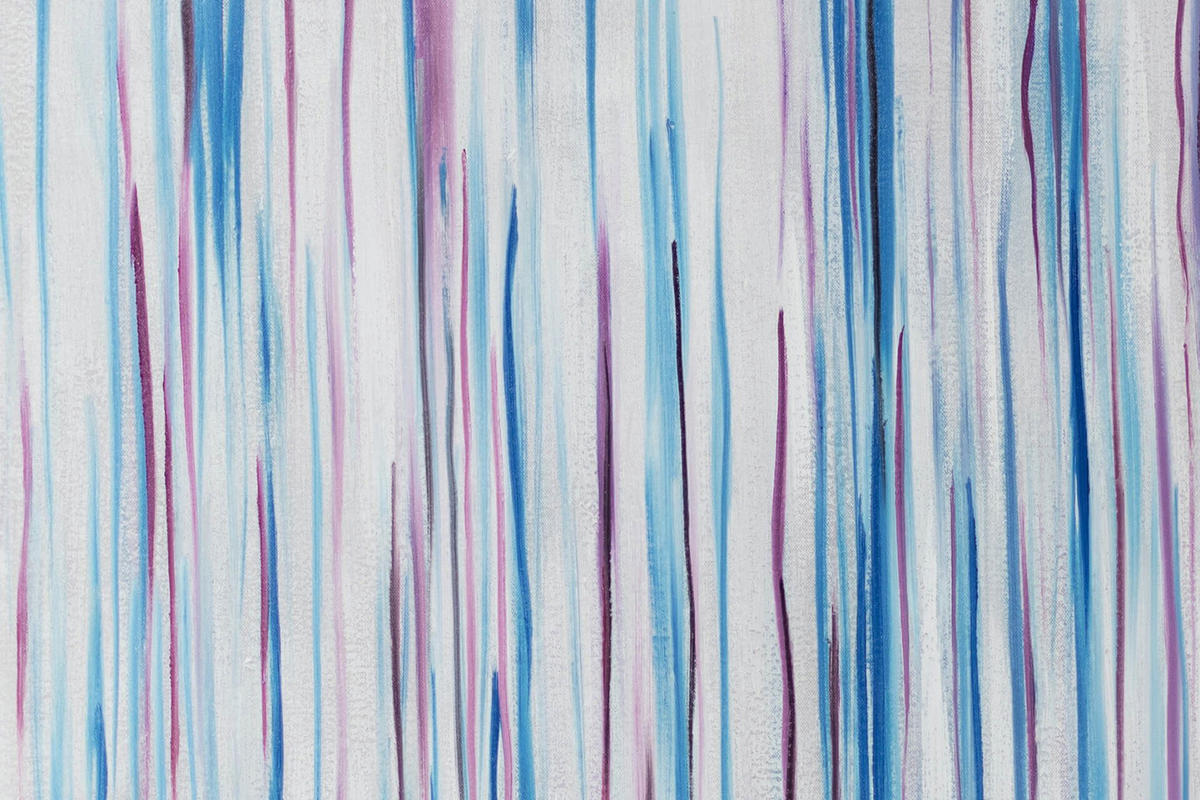 ÖLGEMÄLDE XXL Blau 200/100 cm - Blau/Weiß, Holz/Textil (6.68/100cm) - KUNSTLOFT