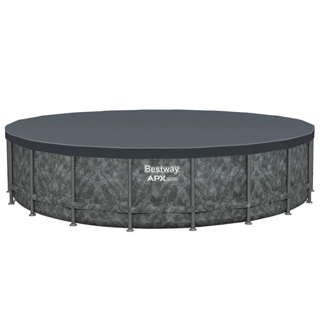 Thumbnail - Bestway Pool, Grau, Kunststoff, 610x132x610 cm, Freizeit, Pools und Wasserspaß, Pools