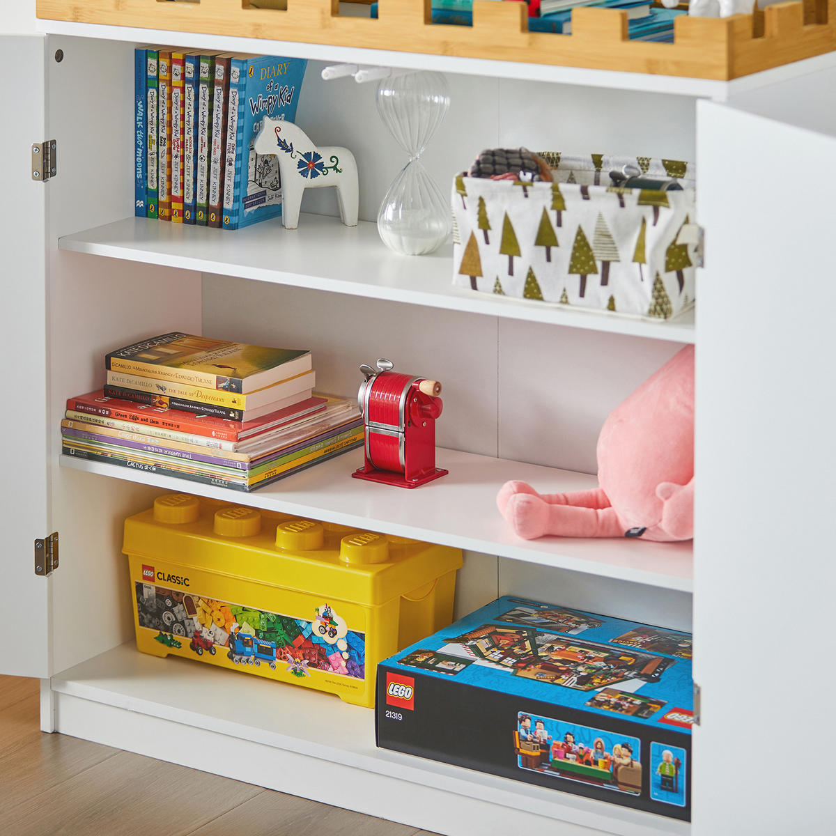 KINDERKOMMODE Weiß - Weiß, Holzwerkstoff (86/87/30cm) - SoBuy