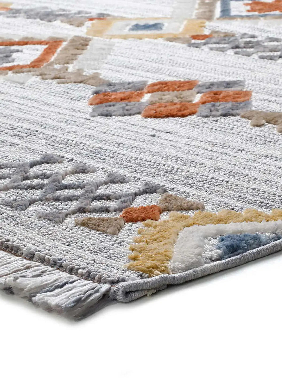 WEBTEPPICH Mehrfarbig Broadway 155/230 cm - Multicolor/Grau, Naturmaterialien/Textil (155/230cm) - Atticgo