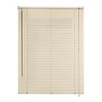 JALOUSIEN vinyl venetianische mit Beige Zugschnur 45x130 - Beige, Kunststoff (45/130cm) - STORESDECO