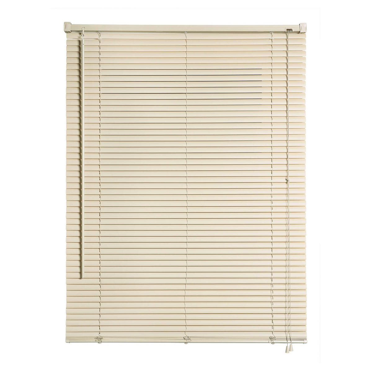 JALOUSIEN vinyl venetianische mit Beige Zugschnur 45x130 - Beige, Kunststoff (45/130cm) - STORESDECO
