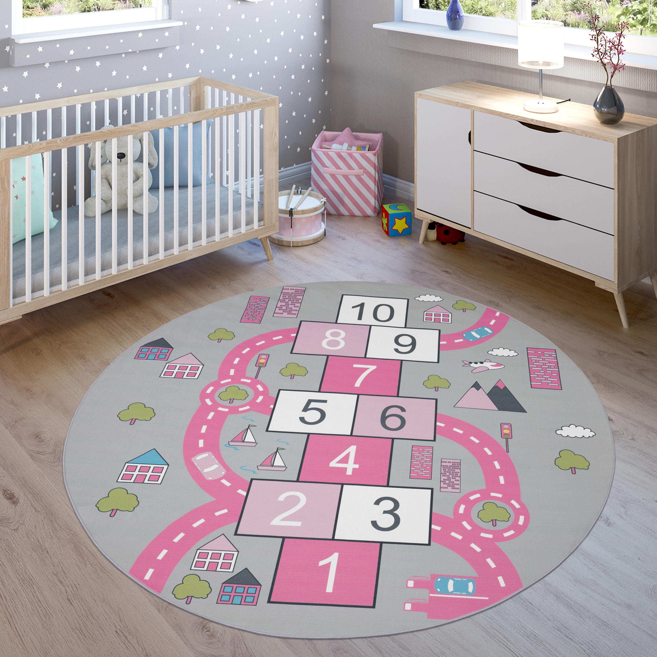 KINDERTEPPICH 200/200 cm Bino 569 - Pink, Textil (200/200cm) - Paco Home