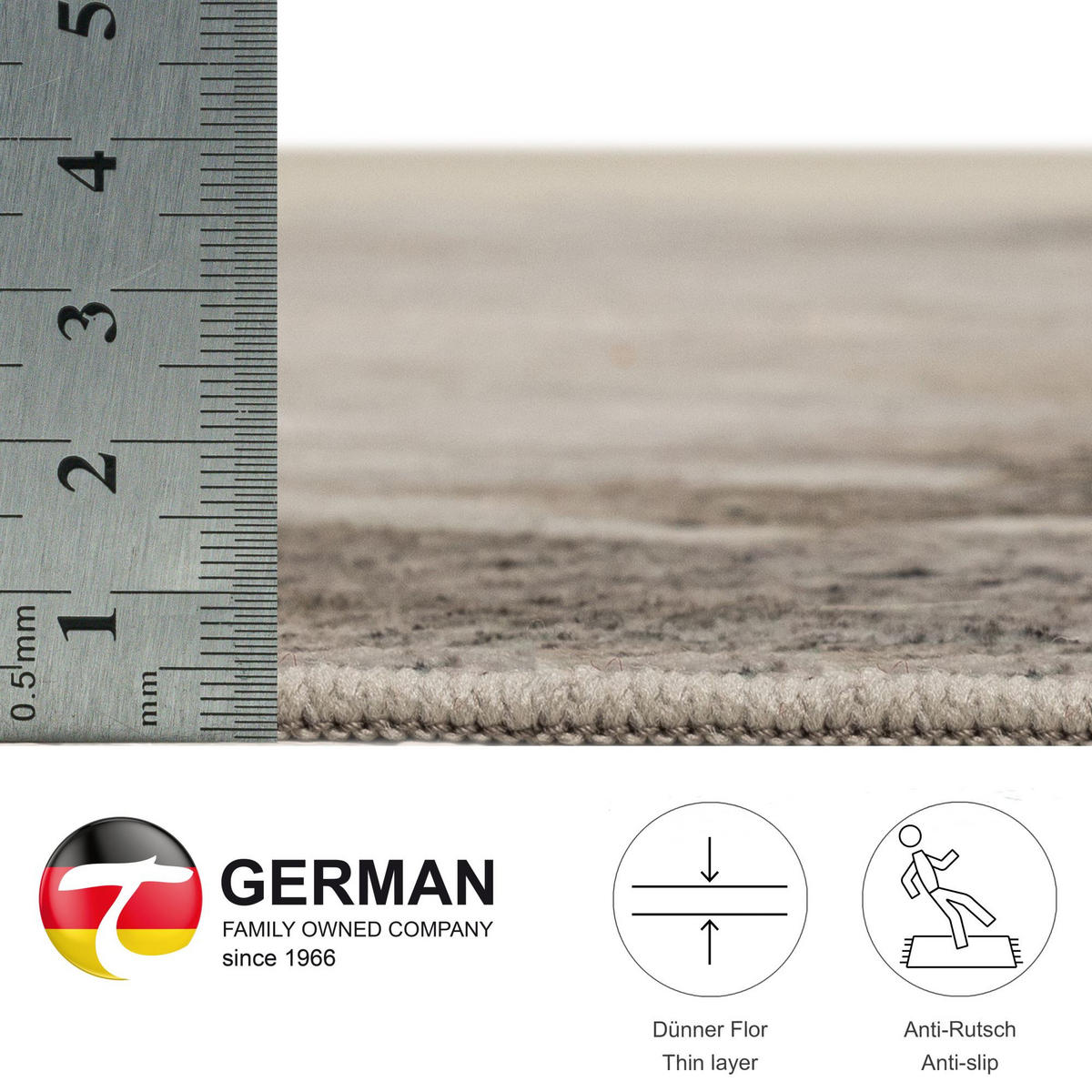 KUNSTFELL-TEPPICH Emilia 70x90 cm - Weiß, Textil (70/90cm) - Gino Falcone